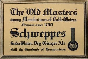 Schweppes Soda Water vintage poster
