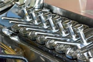 chrome soft drink fountains