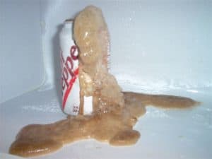 dr pepper soda popped in freezer