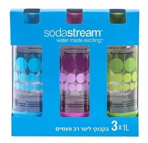 original sodastream 3-pack 1 liter bottles