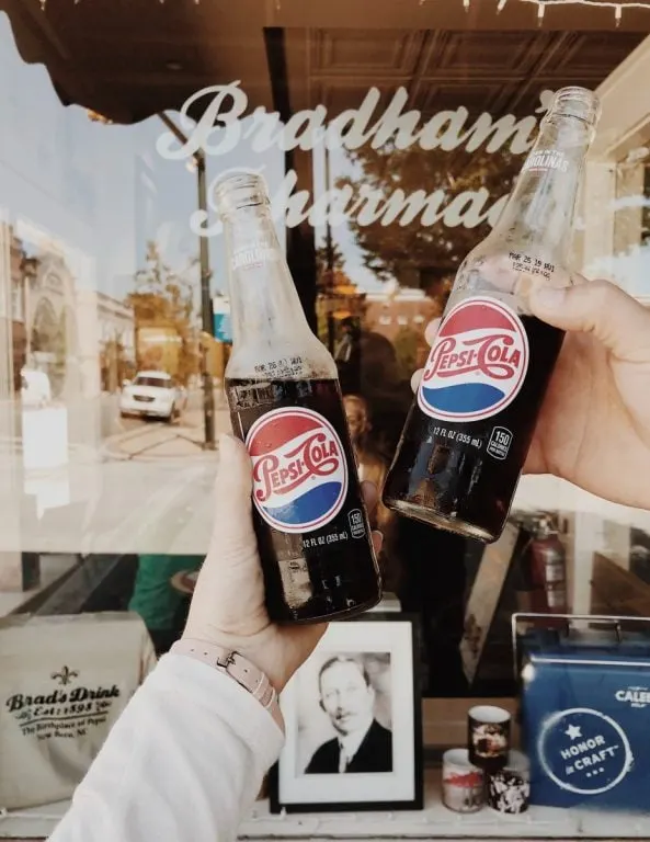 old pepsi cola soda bottles
