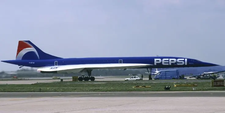 pepsi branded concorde jet