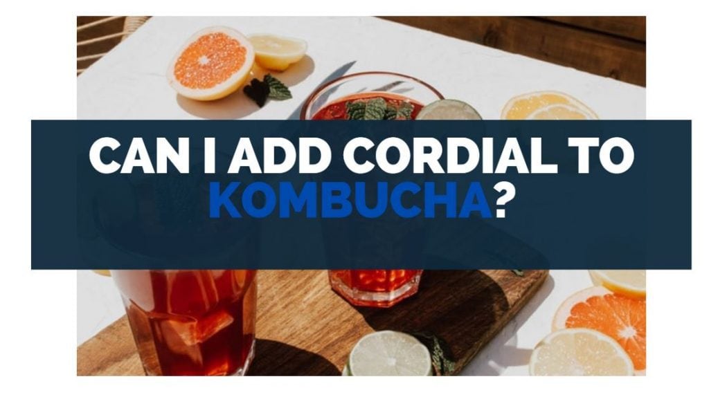 Can I Add Cordial To Kombucha