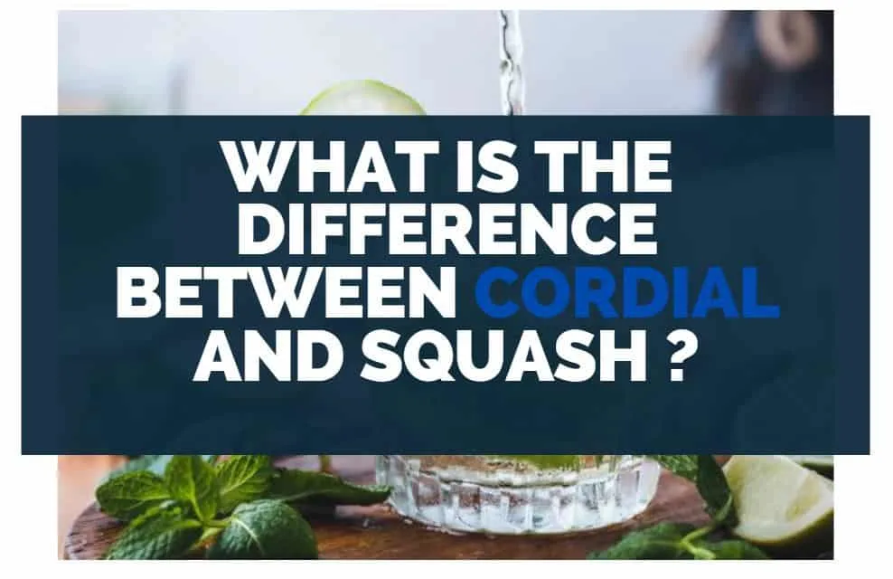 what is the difference between cordial and squash