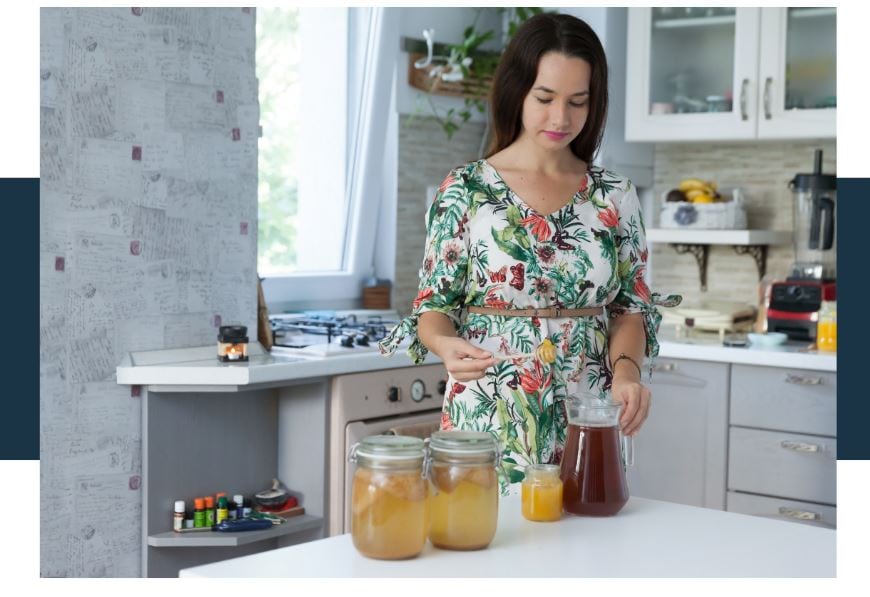 how to freeze kombucha