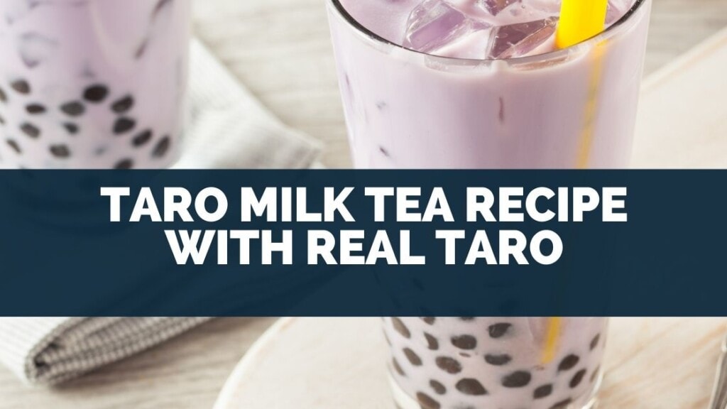 Taro Milk Tea Recipe With Real Taro