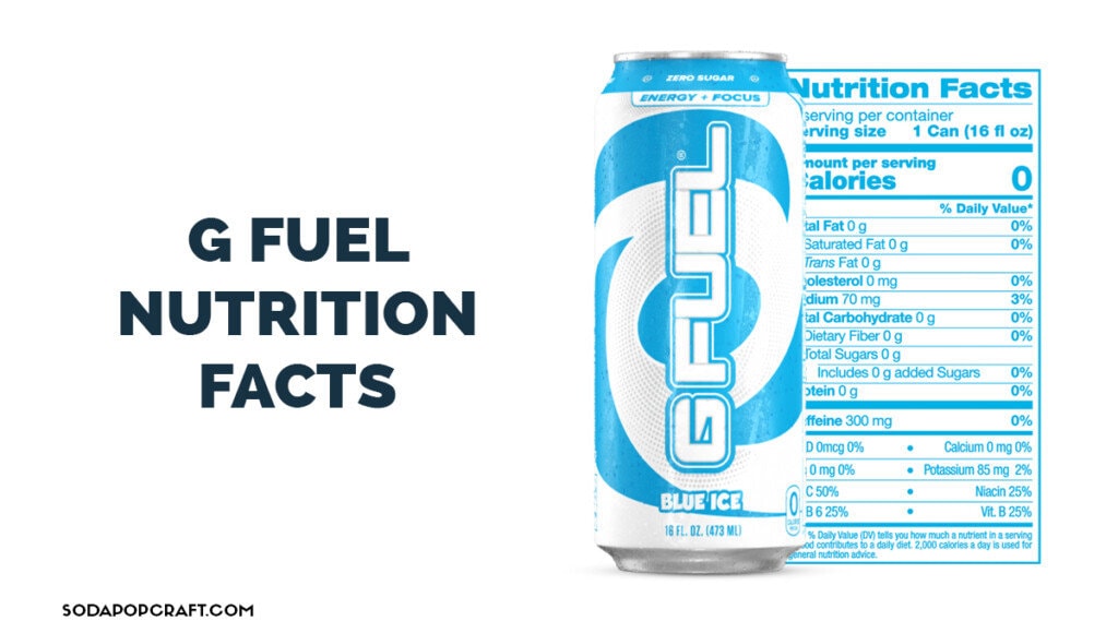 G Fuel Nutrition Facts