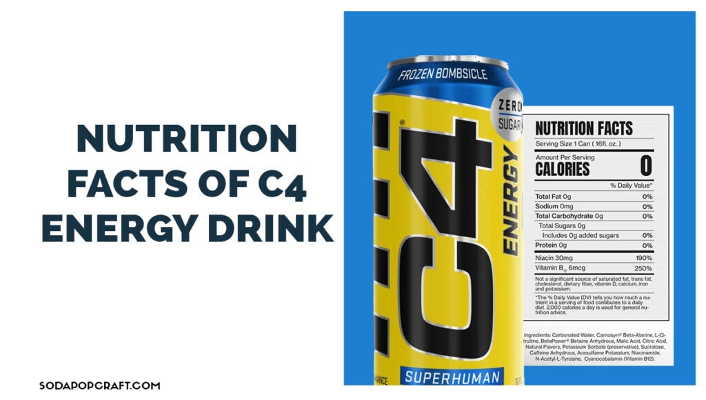 Nutrition Facts of C4 Energy Drink