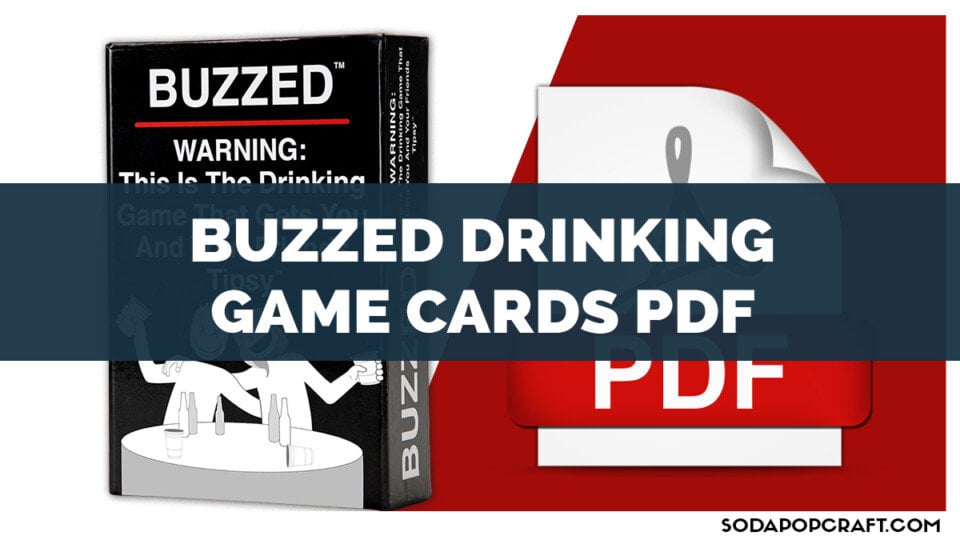 Buzzed Drinking Game Cards