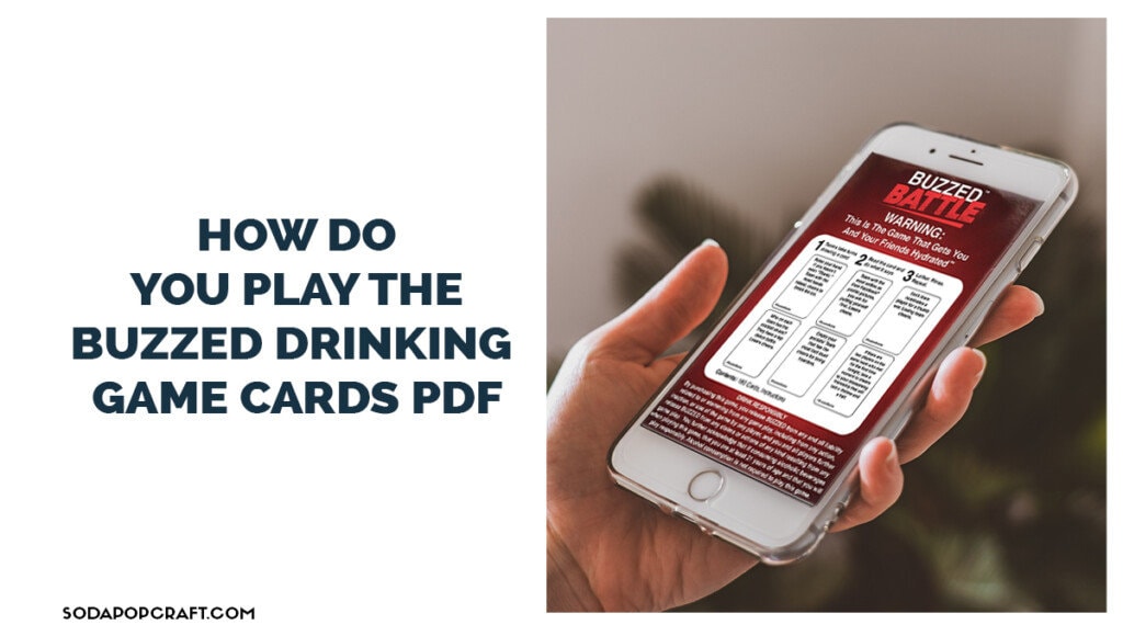 How do you play the buzzed drinking game cards pdf