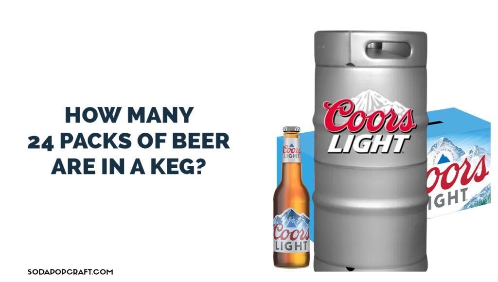 How many 24 packs of beer are in a keg