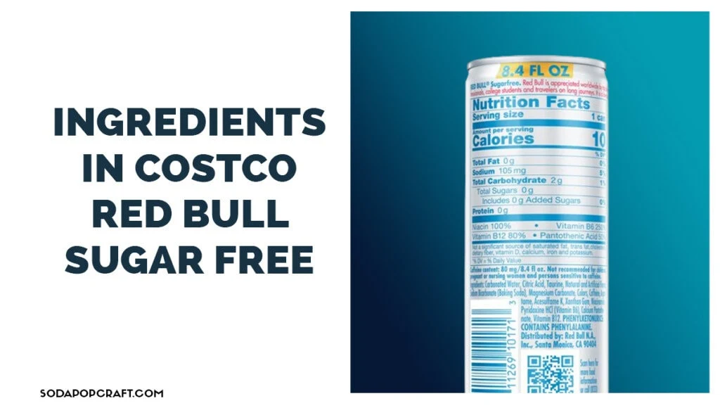 Ingredients in Costco Red Bull Sugar Free
