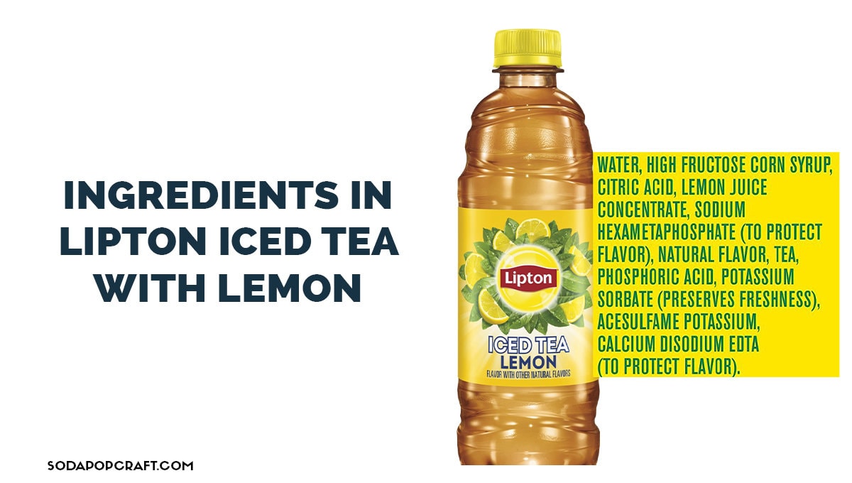 Lipton Iced Tea With Lemon