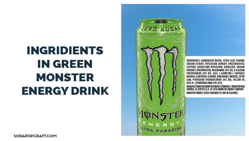 Ingredients in Green Monster