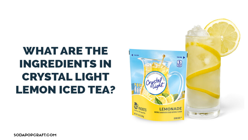 What are the ingredients in Crystal Light lemon iced tea